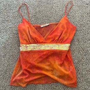 Orange tank top